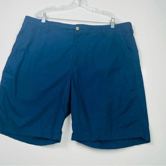 Columbia Men’s Khakis Chino Twill Cotton Navy Blue Shorts Size 40 - Picture 2 of 8
